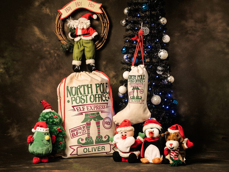 Personalised Santa Sacks and Christmas Stockings from Alan Hutchison Photography